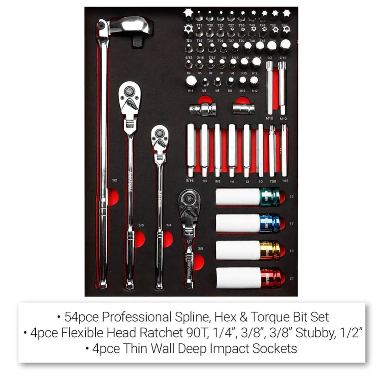 Daytona D655PS 655-Piece Machinery Tool Set with 43-Inch 12-Drawer Red Roller Cabinet