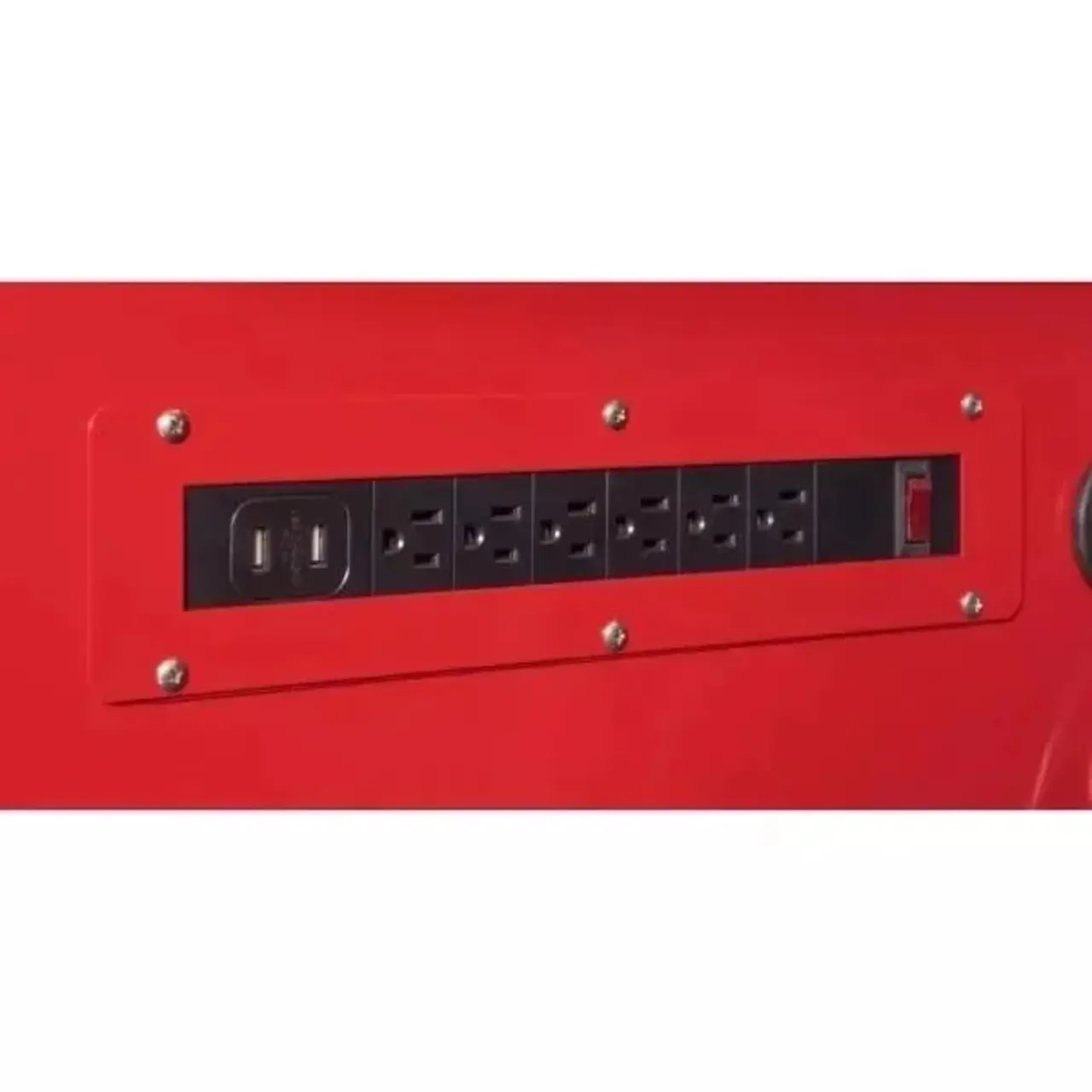 52 inches 24 inches wide. D 9 drawer bright red mobile workbench