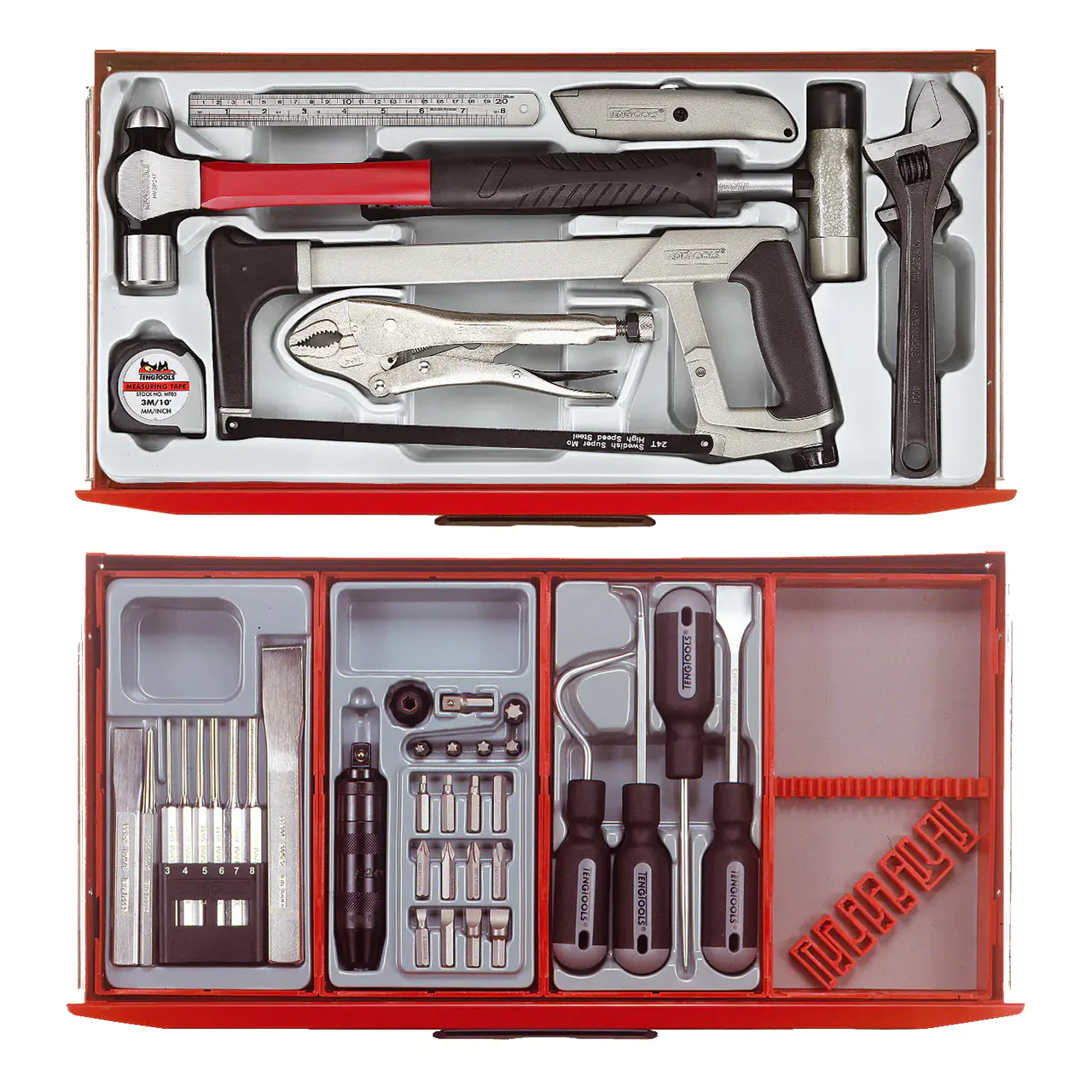 Teng Tools 1001-Piece Black Mega Master Hybrid Hand Tool Set - TCMM1001BK