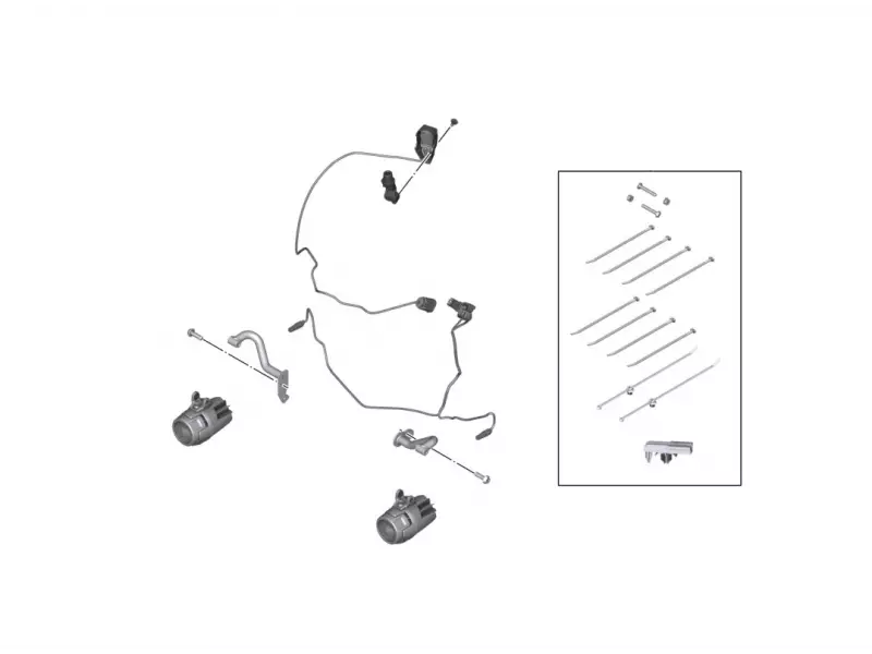 BMW Complete kit of additional spotlights Headlights LED NANO - F900XR