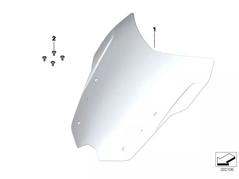 BMW Windscreen Sport - C650 Sport (K18)