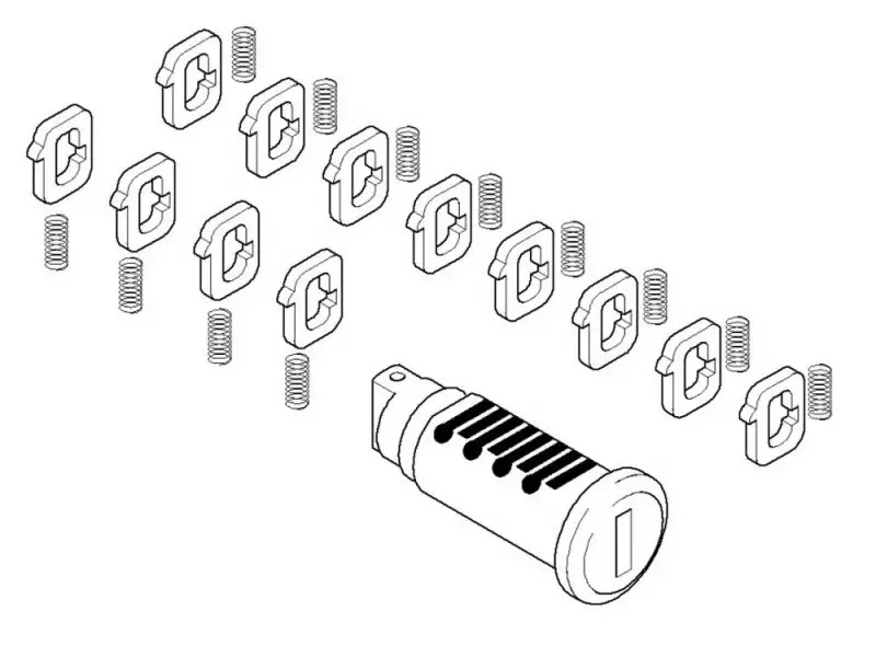 Codeable Key Cylinder BMW for Sport / System / Touring Motorcycle Pannier / Top Case (49/28 Litre)