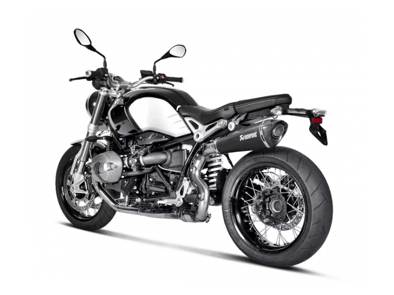 BMW Set Exhaust Pipe Silencer Sport HP Akrapovic High Position (Black) - R NineT 2016 (Pure/Scrambler/Racer/UrbanGS)