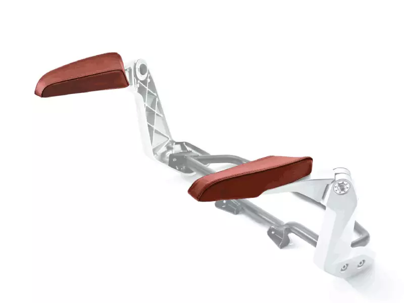 BMW Brown passenger armrest padding set - K1600GTL - K1600 Bagger