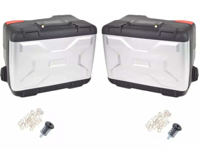 BMW Set of 2 Motorcycle Pannier Vario - R1200GS (K50) / R1200GS Adve (K51) / R1250GS / R1250GS Adve (key provided)
