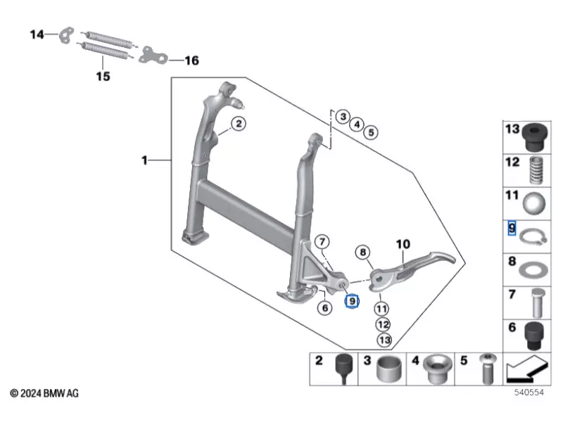 BMW Complete Center Stand Pack - R1300GS