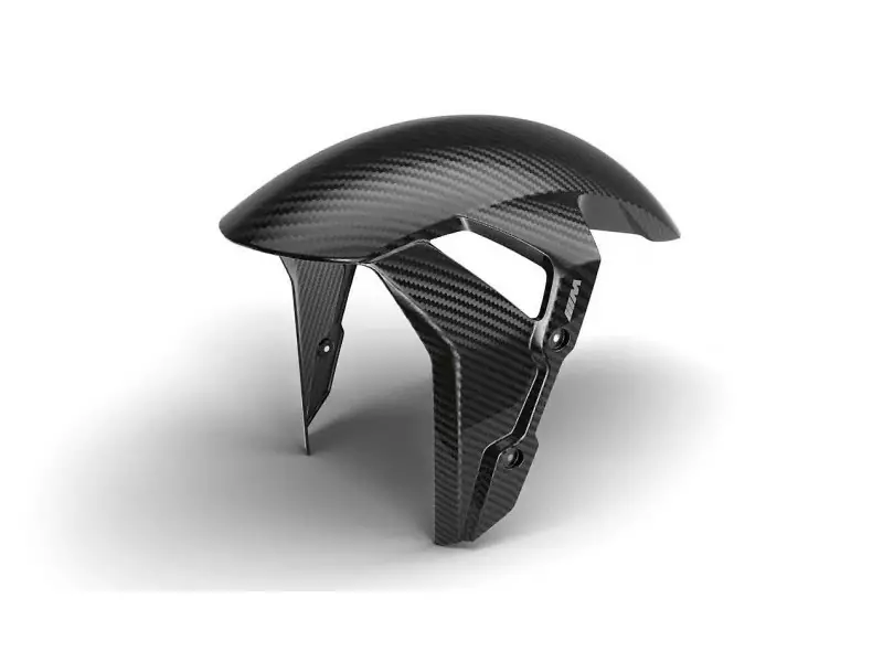 BMW Mudguard Carbon Front + Yellow reflectors - S1000RR (K67)