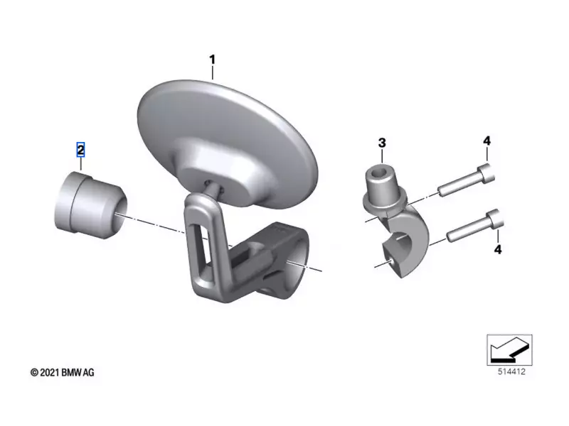 BMW Spacer sleeve Option 719 Classic - R Nine T/Pure/Scrambler/Urban G/S [2020-]