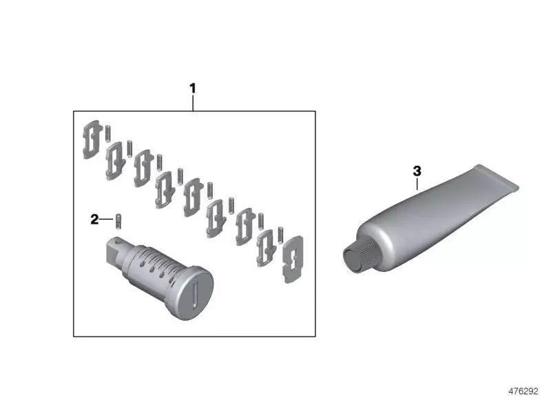 Jeu de rép.cyl.de serrure