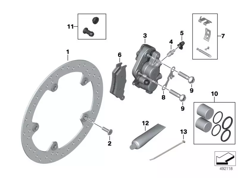 BMW Front Brake Pads - F750GS - F850GS/A