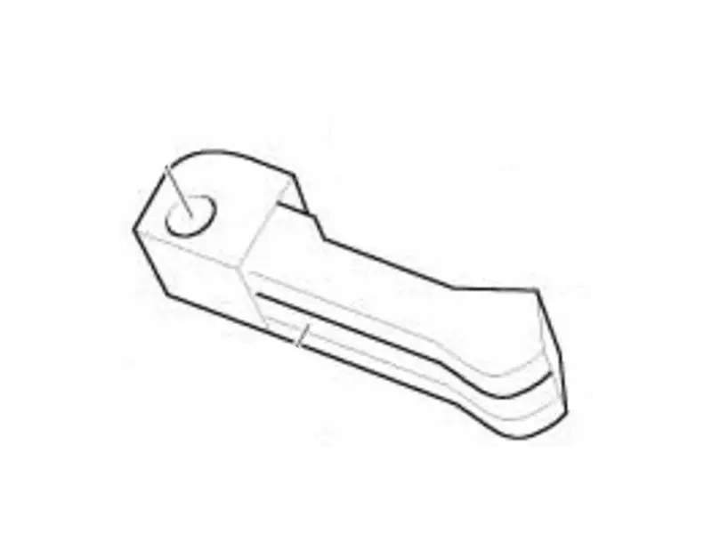 BMW Foot-peg passenger Right Genuine (Rear) (Silver) - R850R (2002-2007) / R1150GSA/R/RS