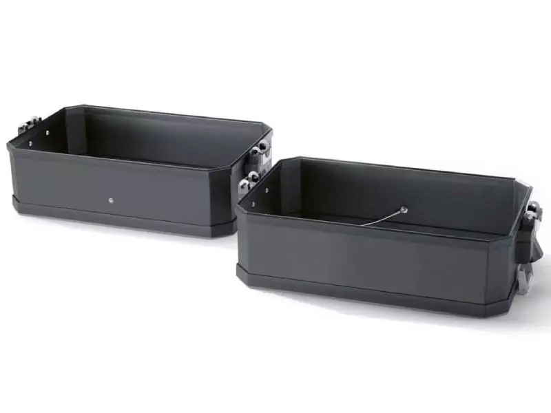 BMW Black aluminum case extension (13.5L) - R1200GS/GSA - R1250GS/GSA - F850GS/GSA