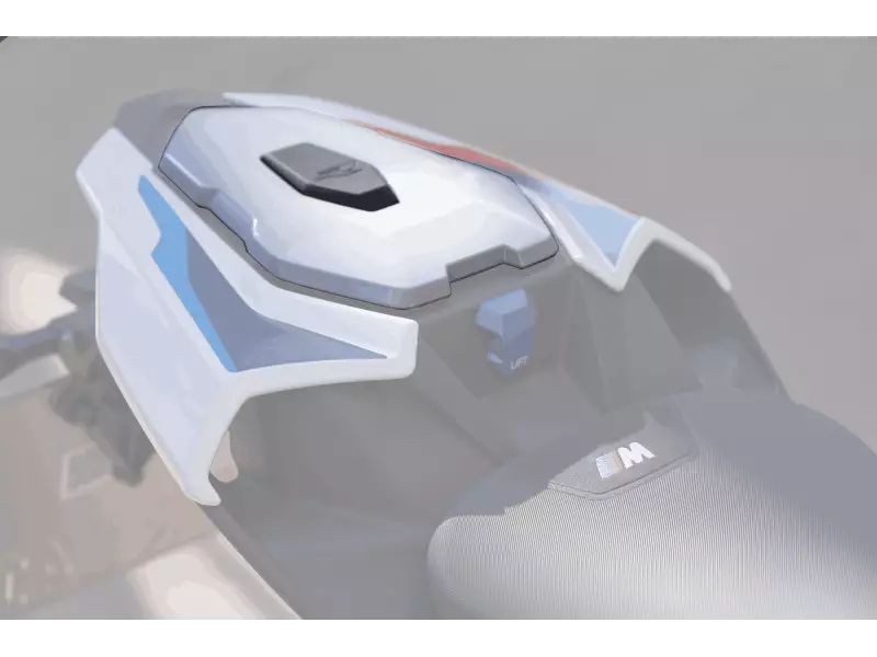 BMW Complete passenger seat shell pack (Light White) - S1000R (K63)