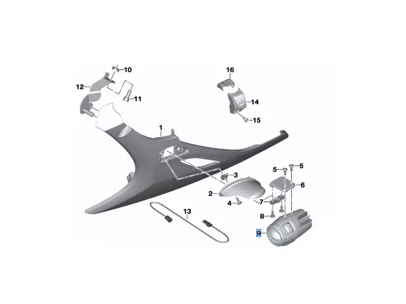 BMW Complete pack Additional LED headlamps - K1600 Bagger [2022-]
