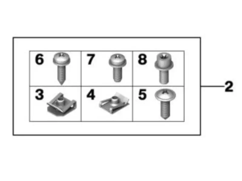BMW Passenger armrest mounting kit - K1600GTL - K1600GTL Excl.