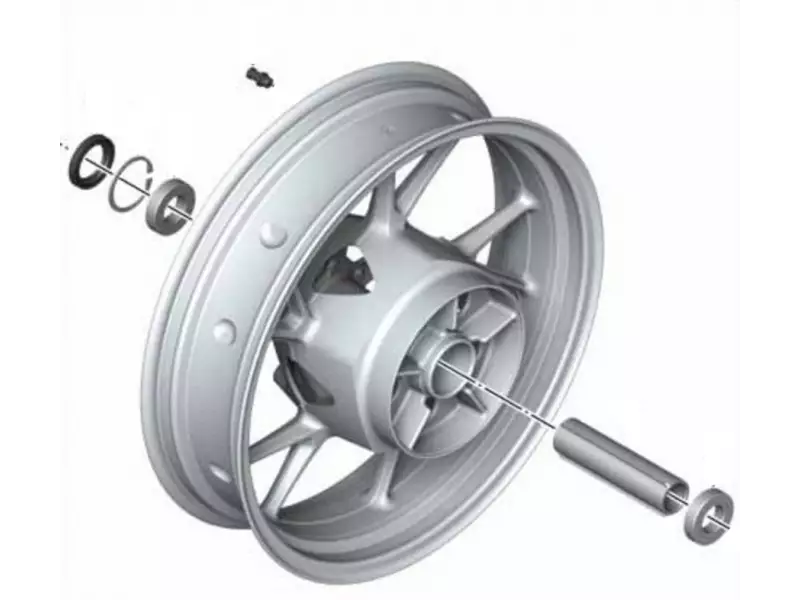 BMW Rear wheel cast iron rim Silver - F900R / F900XR