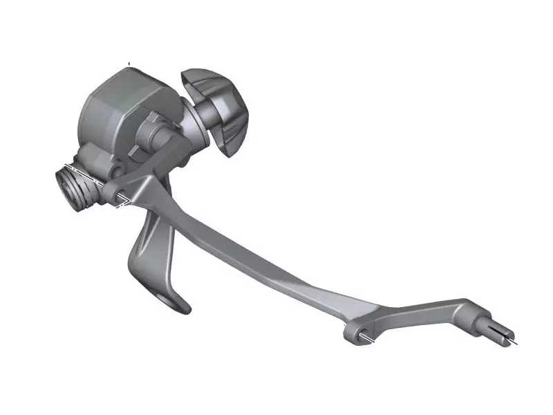 BMW Handwheel with gear and shaft Genuine - R1200GS K50 - R1250GS K50 - R1200GSA K51 - R1250GSA K51