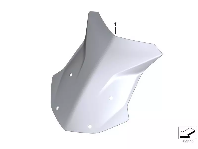 BMW Windscreen Tinted (without holder) - R1200GS (k50) / R1200GS Adventure (k51) / R1250GS / R1250GS Adventure