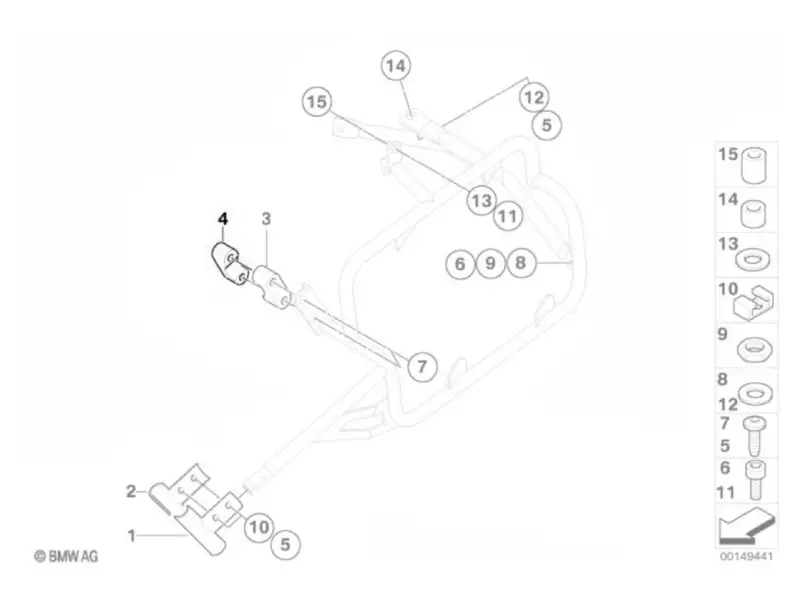 BMW Clip - R1200GS Adventure (K25)