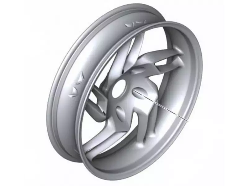 BMW Rear wheel cast iron rim Silver - R1200S