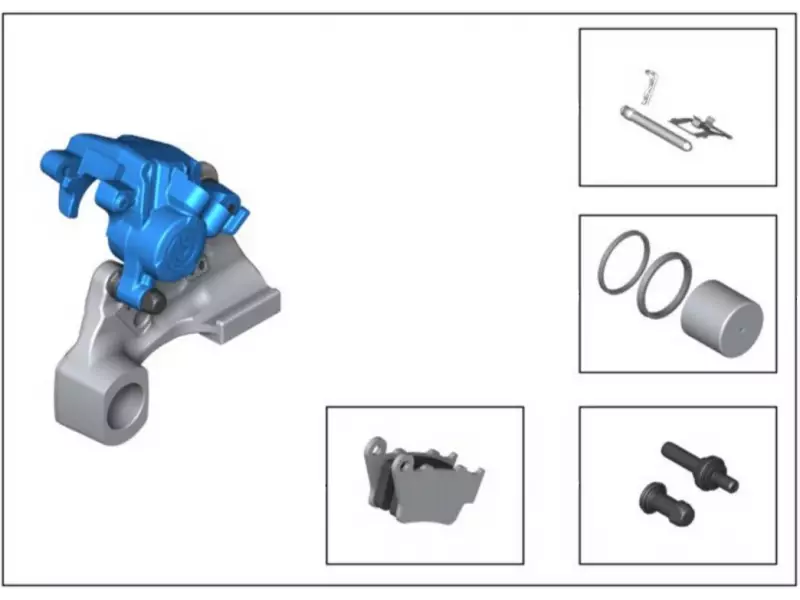 BMW Sport Rear Brake - S1000R (K63) - S1000RR (K67)