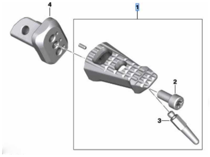 BMW left footrest Option 719 Classic  - R1250R - R1250RS