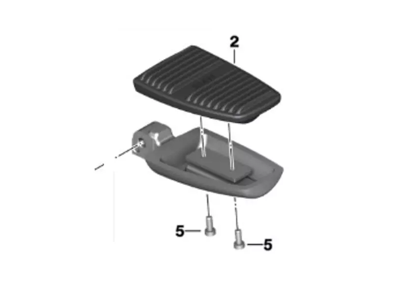 BMW Left side passenger footrest - R18B/Transcontinental (K35)