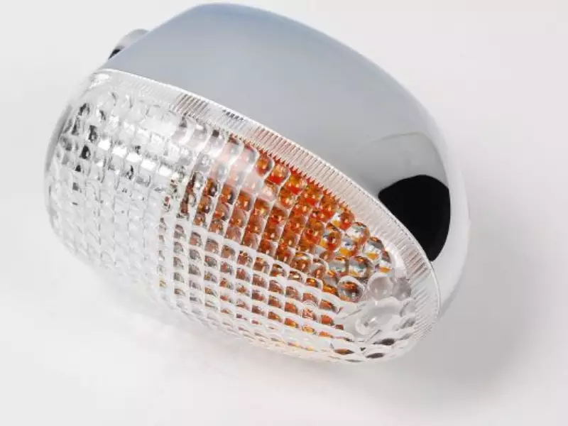 BMW indicator (Blinkers) Chrome Front Left or Rear Right Genuine (White) - R850C / R1200CIndep (2000-2003) / R1200C (1997-2003)