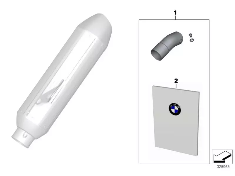 BMW Silencer Element - HP4 / S1000RR K46 (2009-2018) / S1000R K47 (2013-2016)