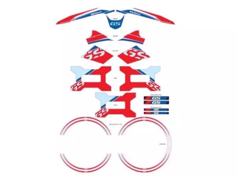 BMW Stickers Set GS K25 - R1200GS (K25) 2004-2012