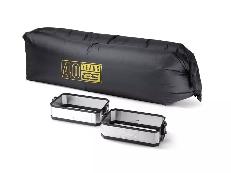 BMW volume extension set for aluminum Panniers 27l (Silver)- F850GS / F850GSA / R1200GS / R1200GSA / R1250GS / R1250GSA