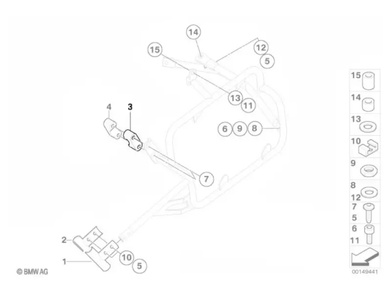 BMW Clip - R1200GS Adventure (K25)