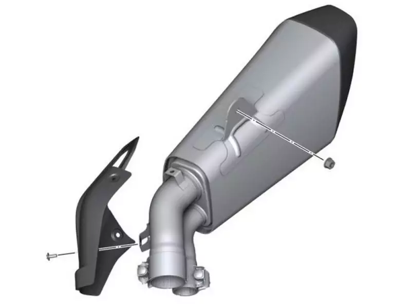 BMW HP Exhaust Pipe Silencer sport AKRAPOVIC - S1000XR (K49)