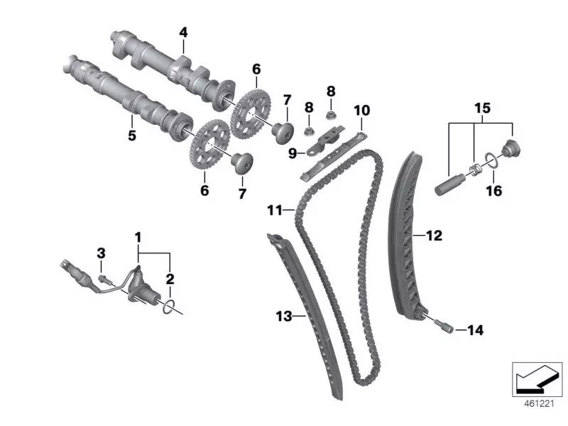 BMW Timing chain - F700GS - F800GS / GSA / GT / R / S / ST