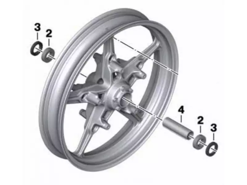 BMW Front cast iron rim (3.5x17) - R Nine T/Pure/Scrambler/Racer