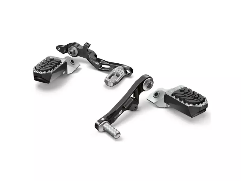 BMW Set Foot-Pegs Front With Support (Shadow) (Right and Left) - R1250GS K50 (2021) / R1250GS Adventure K51 (2021)