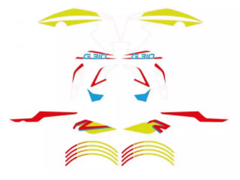 BMW Stickers Set DESIGNSTREET - G310R