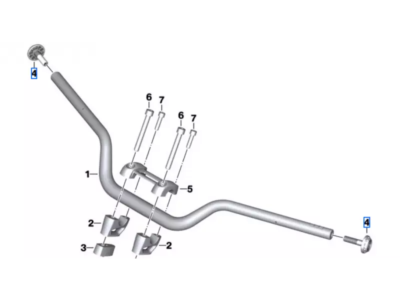 BMW Handlebars end Genuine RNineT Pure/Racer/Scrambler/Urban G/S