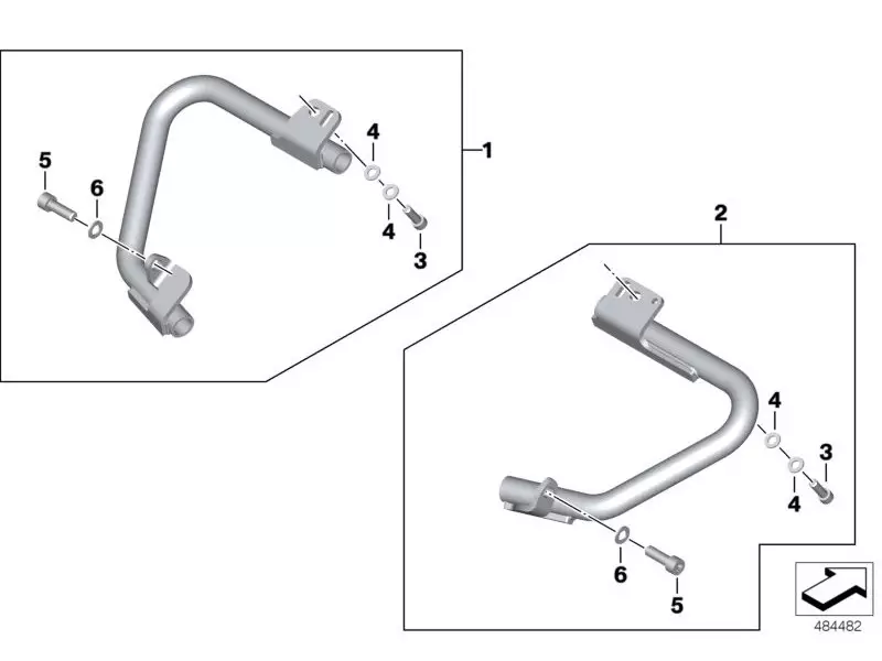 BMW Engine Guard Set Left - K1600GTL (K48) / F1600 BAGGER (K61)