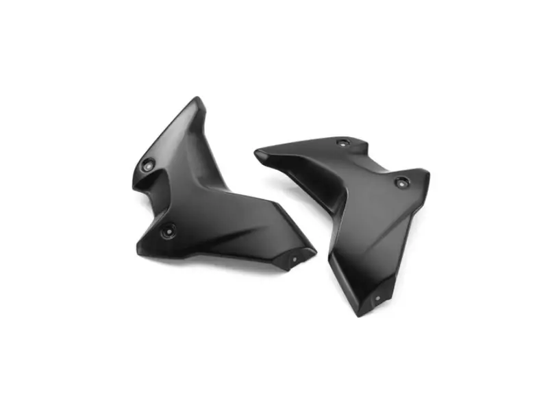 BMW Set Radiator Cover "Style" Black - R1200GS (K50) 2017-2018 / R1250GS