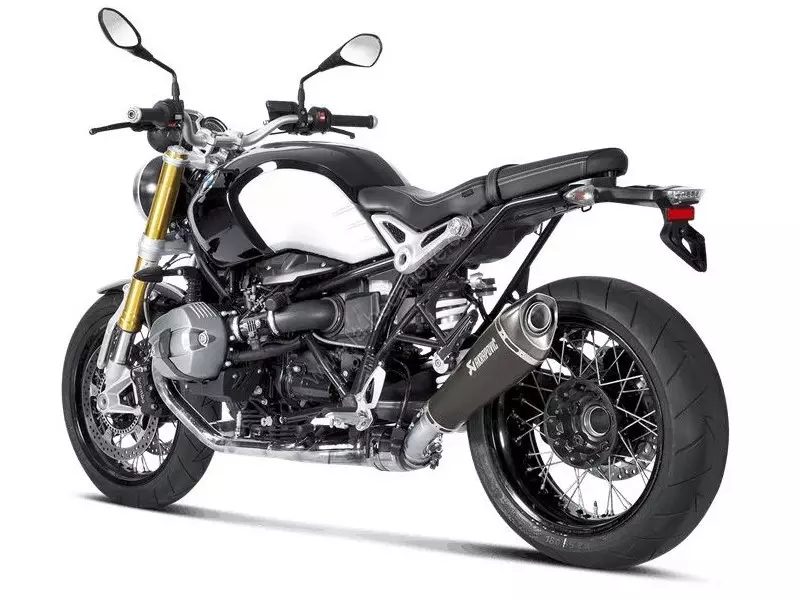 BMW Set Exhaust Pipe Silencer Sport HP Akrapovic Black Low position - R NineT 2016 (Pure/Scrambler/Racer/UrbanGS)