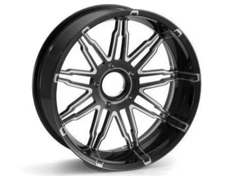 BMW Rear wheel cast iron rim Black and White - K1600 (Bagger/GT/GTL/GTL exclusive)