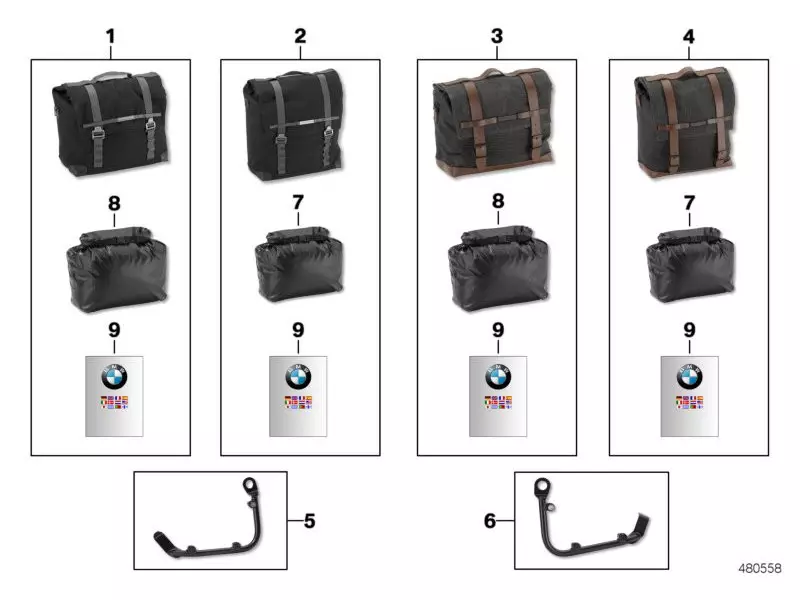 BMW Inner Bag Side Bag Left - R NineT (All models)
