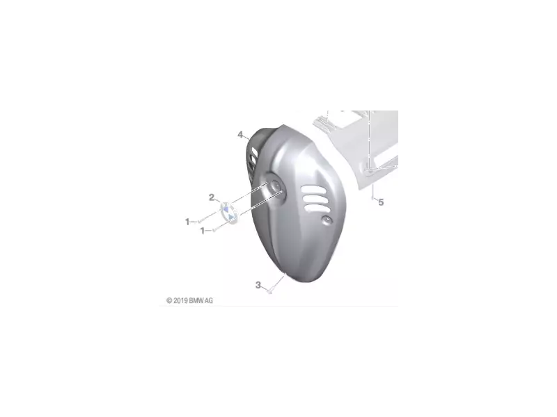 BMW Front cover Option Design Chrome - R18 - R18 B - R18 Classic