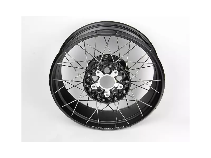 BMW Rear black cross spoke rim (4.5x17) - R1200GS (K50) /GSA (K51) - R1250GS/GSA