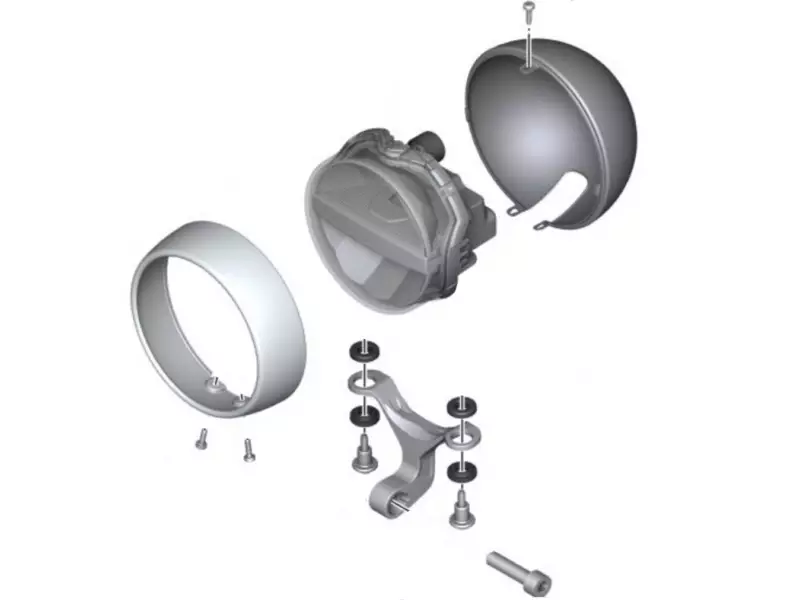 BMW Additional chrome spotlights - R18 Transcontinental - R18 Roctane