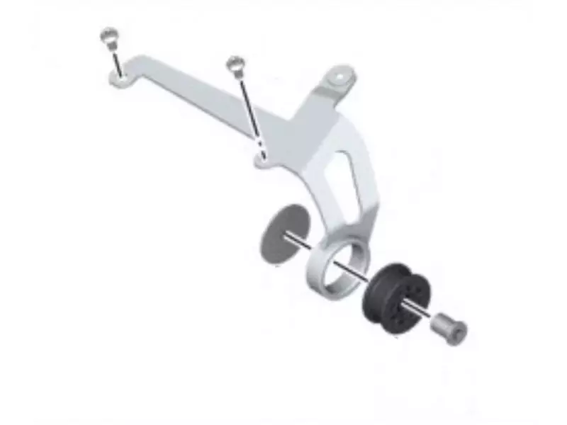 BMW Rear silencer mounting plate set - R Nine T / Pure / Scrambler / Racer / Urban G / S