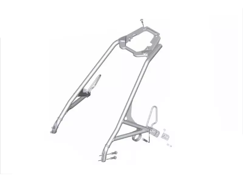 BMW Set passenger frame (Rear footrests are not included) - RNineT Racer