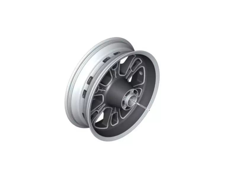 BMW Original black rear cast iron rim (5.0X16) - R18 - R18B - R18 Transcontinental