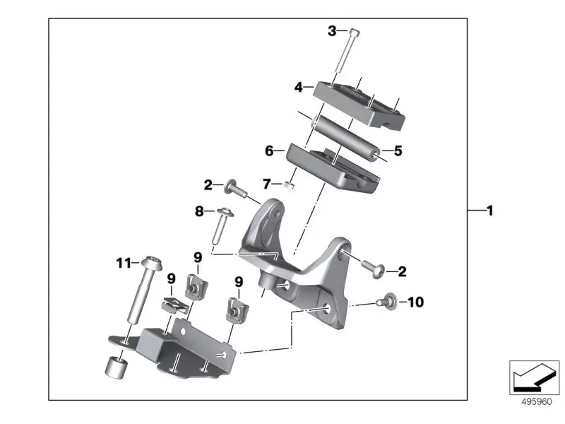 BMW Complete Navigator mounting set - C400X